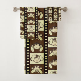 3 Monkeys set handdoeken