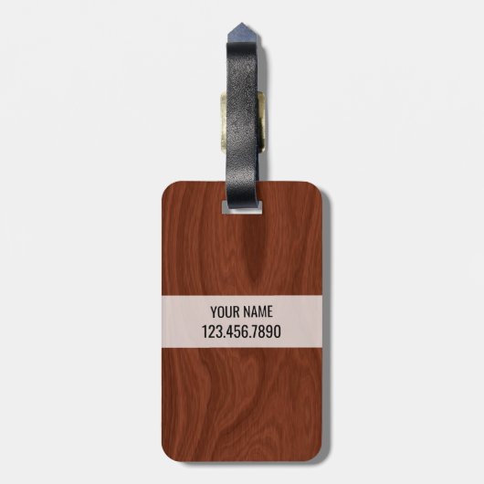 3 Monogrammen Initialen | Extra luxe voor de direc Bagagelabel (Achterkant verticaal)