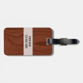 3 Monogrammen Initialen | Extra luxe voor de direc Bagagelabel (Achterkant horizontaal)