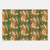 3 Mooie kerst engel Inpakpapier Vel (Voorkant 2)