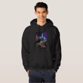 3 Moon Capybaras  Capibara Graphic Animal Hoodie (Voorkant volledig)