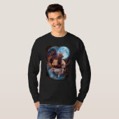 3 Moon Deer Animal Reindeer Graphic T-shirt (Voorkant volledig)