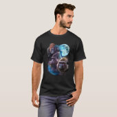 3 Moon Gorilla Funny Zoo Dierenvriend Humor Monkey T-shirt (Voorkant volledig)