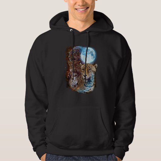 3 Moon Jaguar Genus Panther Cat Animal Hoodie (Voorkant)