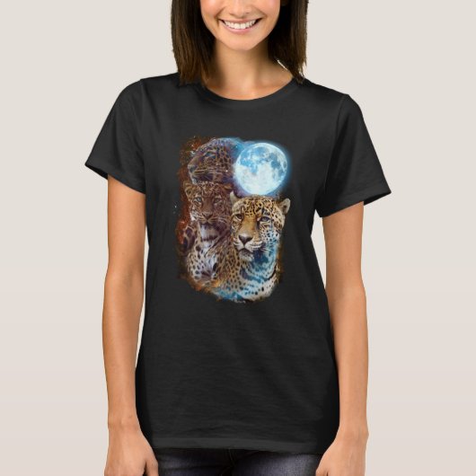 3 Moon Jaguar Genus Panther Cat Animal T-shirt (Voorkant)