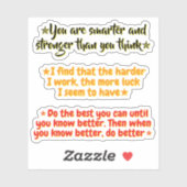 3 Motivational Quotes for Student | Inspirational Sticker (Vel)