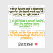 3 Motivational Quotes for Student | Inspirational  Sticker (Vel)