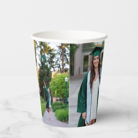 3 Multi Photo Afstuderen of Event Party Papieren Bekers (Rechts)