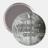 3"Muntmagneet Magneet (Voorkant / Achterkant)