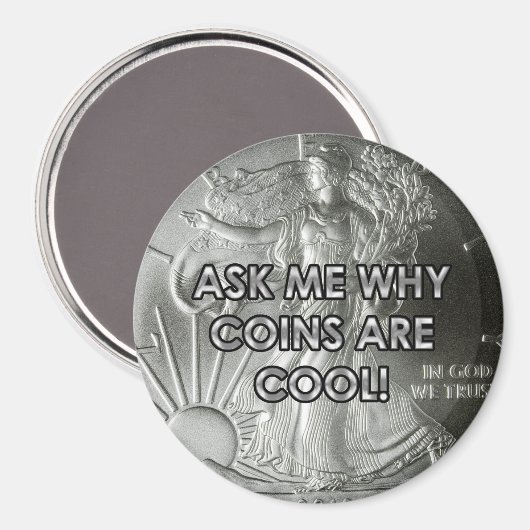 3"Muntmagneet Magneet (Voorkant / Achterkant)