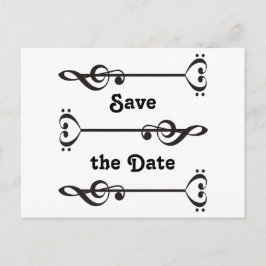 3 Muziekpijlen Aankondigingskaart