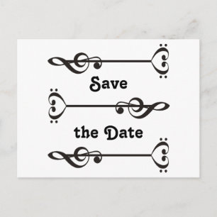 3 Muziekpijlen Aankondigingskaart