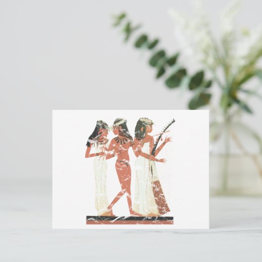 3 muzikanten briefkaart (Staand voorkant)