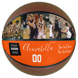 3 Naam en nummer van de foto-logo-speler Basketbal