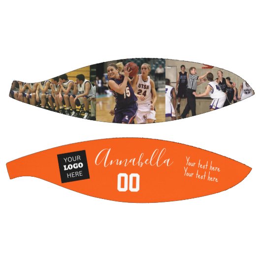 3 Naam en nummer van de foto-logo-speler Basketbal (Panelen)