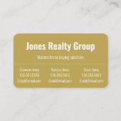 3 namen QR-code Logo | Minimalistisch Visitekaartj Visitekaartje (Voorkant)