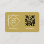 3 namen QR-code Logo | Minimalistisch Visitekaartj Visitekaartje (Achterkant)