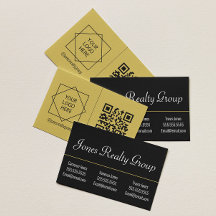 3 namen QR-code Logo | Zwart Modern Visitekaartje