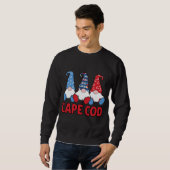 3 Nautisch Zeilen Nauti Gnomen Cape Cod MA De CA Trui (Voorkant volledig)