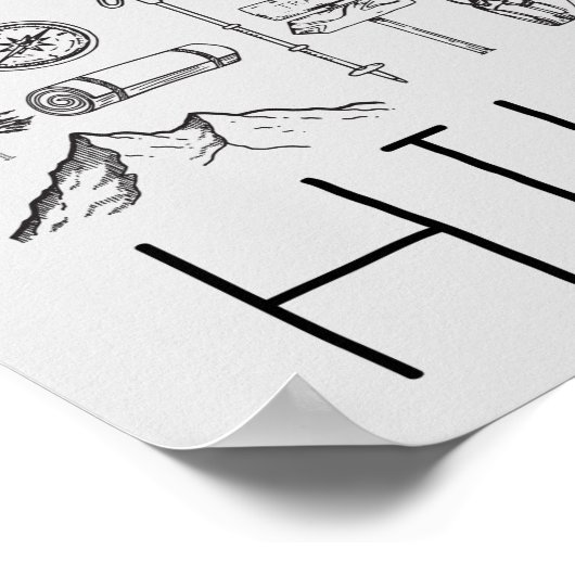 3 neem een heek poster (Hoek)