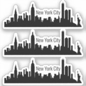 3 New York City Stickers (Voorkant)