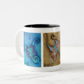 3 nomaden tweekleurige koffiemok (Voorkant links)