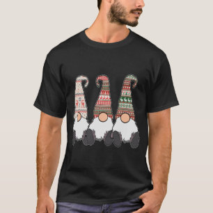 3 Noordse Gnomes Winter Kerstmis Zweeds Tomé Snijd T-shirt