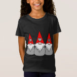 3 Nordic Gnomes Christmas Winter Rood Grijs Petten T-shirt<br><div class="desc">3 Nordic Gnomes Christmas Winter Rood Grijs Petten XMAS Schattige</div>