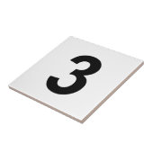 3 - nummer drie tegeltje (Zijkant)