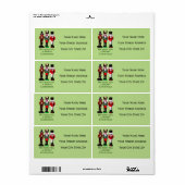 3 Nutcrackers aangepaste retour adreslabels Etiket (Full Sheet)