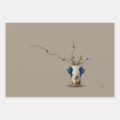 3 oceaan gedicht blauw roze kust thema Kerstmis Inpakpapier Vel (Voorkant 3)