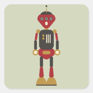 3-ogige robot Sticker