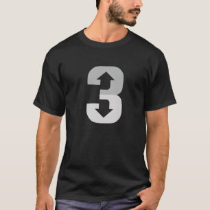 3 omhoog 3 omlaag drie omhoog drie omlaag honkbal  t-shirt
