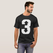 3 omhoog 3 omlaag drie omlaag honkbal t Shirt (Voorkant volledig)