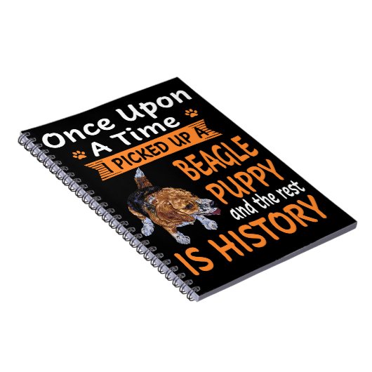 3 One Upon a Time Beagle Puppy Notitieboek (Rechterzijde)