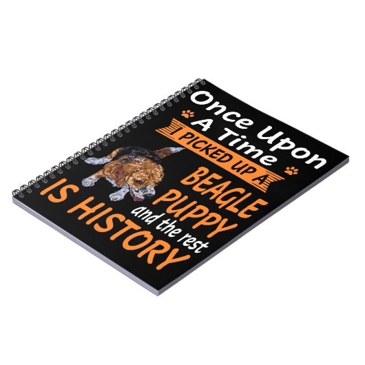 3 One Upon a Time Beagle Puppy Notitieboek (Linkerzijde)