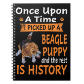 3 One Upon a Time Beagle Puppy Notitieboek (Voorkant)