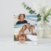 3 ongelijke fotocollage - funky vierzijdige kunst briefkaart (Staand voorkant)