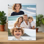 3 ongelijke fotocollage - funky vierzijdige kunst briefkaart<br><div class="desc">Gebruik drie horizontale of landschapsfoto's en maak een unieke en trendy fotocollage. U moet uw foto's zorgvuldig kiezen. Ze moeten horizontaal zijn en afhankelijk van de ruimte het onderwerp rechts of links kiezen. Als u iets wilt verplaatsen,  klikt u op de knop Aanpassen om wijzigingen aan te brengen.</div>