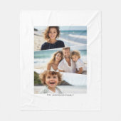 3 ongelijke fotocollage - funky vierzijdige kunst fleece deken (Voorkant)