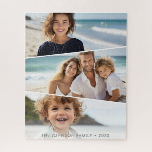 3 ongelijke fotocollage - funky vierzijdige kunst legpuzzel