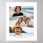 3 ongelijke fotocollage - funky vierzijdige kunst poster (Voorkant)