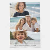 3 ongelijke fotocollage - funky vierzijdige kunst theedoek (Verticaal)