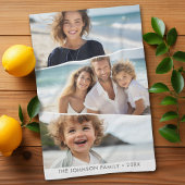 3 ongelijke fotocollage - funky vierzijdige kunst theedoek