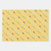 3 ontwerp van kerstinpakpapier - geel s1 inpakpapier vel (Voorkant 3)