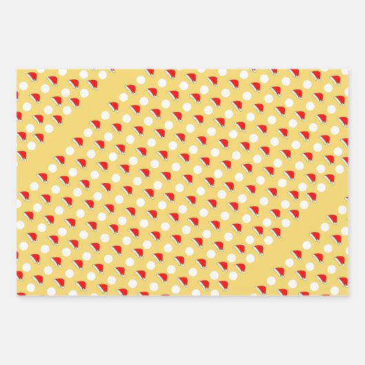 3 ontwerp van kerstinpakpapier - geel s1 inpakpapier vel (Voorkant 2)