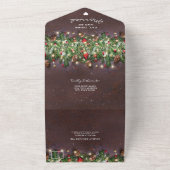 3 op 1 Rustige kerstwinter All In One Uitnodiging (Buitenkant)