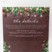 3 op 1 Rustige kerstwinter Drieluik Uitnodiging (Binnenzijde eerst)