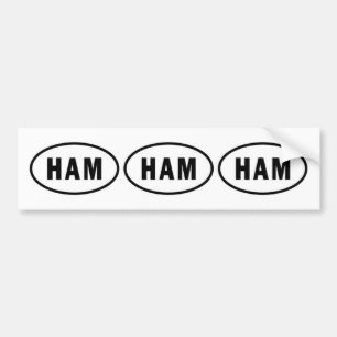3 op de HAM Euro-stijl Bumpersticker