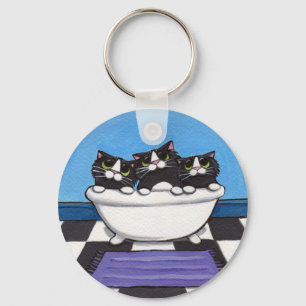 3 op de Tub - Cat Sleutelhanger